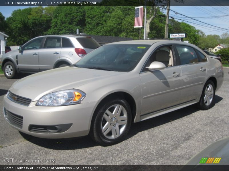 Gold Mist Metallic / Neutral 2011 Chevrolet Impala LT