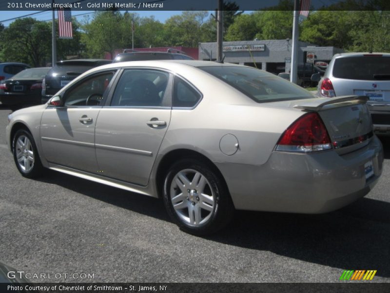 Gold Mist Metallic / Neutral 2011 Chevrolet Impala LT