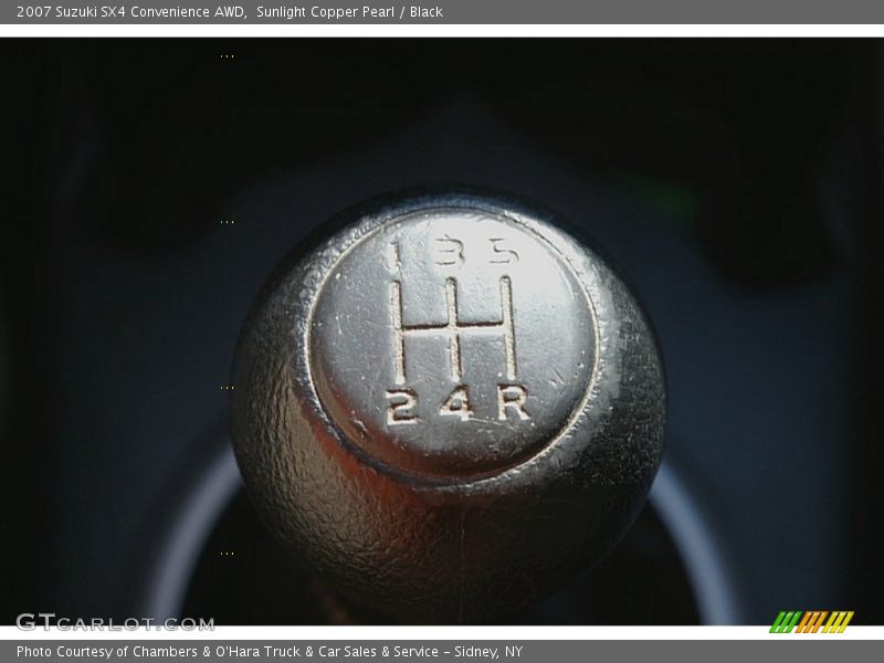 Sunlight Copper Pearl / Black 2007 Suzuki SX4 Convenience AWD