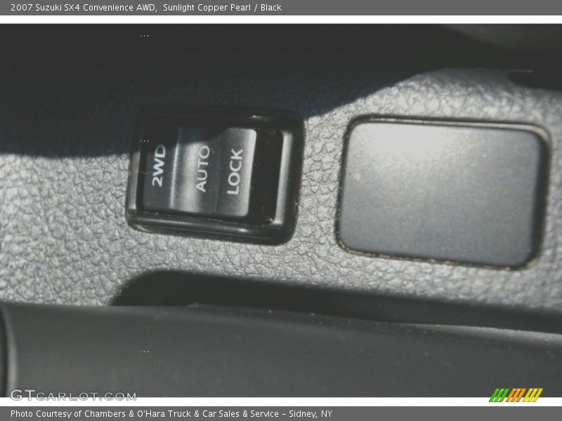 Sunlight Copper Pearl / Black 2007 Suzuki SX4 Convenience AWD