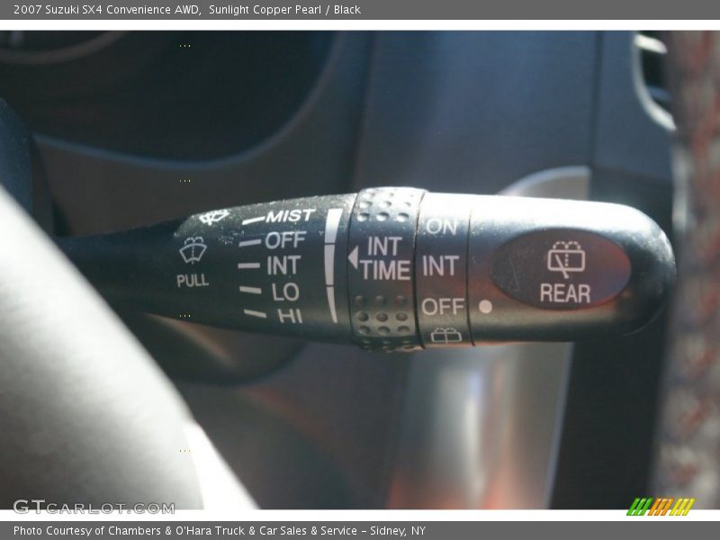 Sunlight Copper Pearl / Black 2007 Suzuki SX4 Convenience AWD