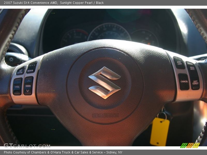 Sunlight Copper Pearl / Black 2007 Suzuki SX4 Convenience AWD