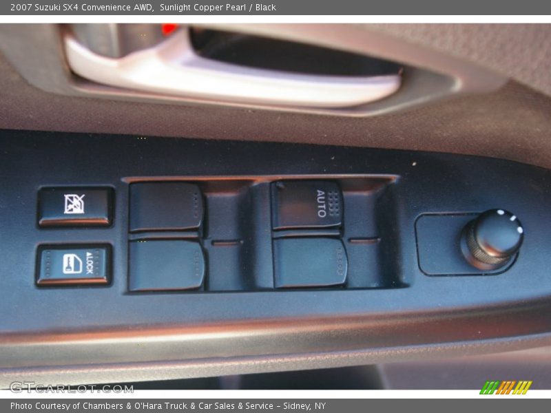 Sunlight Copper Pearl / Black 2007 Suzuki SX4 Convenience AWD
