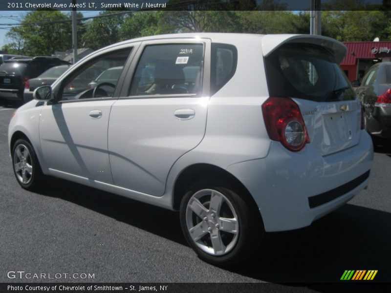Summit White / Neutral 2011 Chevrolet Aveo Aveo5 LT