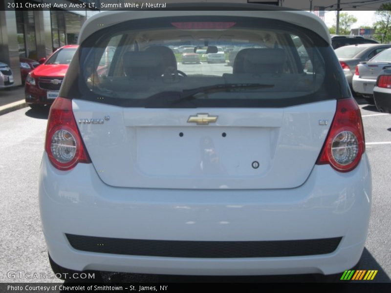 Summit White / Neutral 2011 Chevrolet Aveo Aveo5 LT