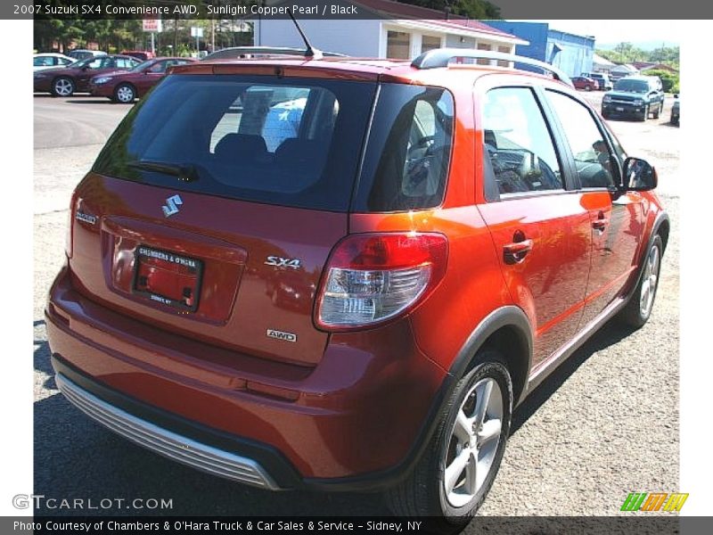 Sunlight Copper Pearl / Black 2007 Suzuki SX4 Convenience AWD