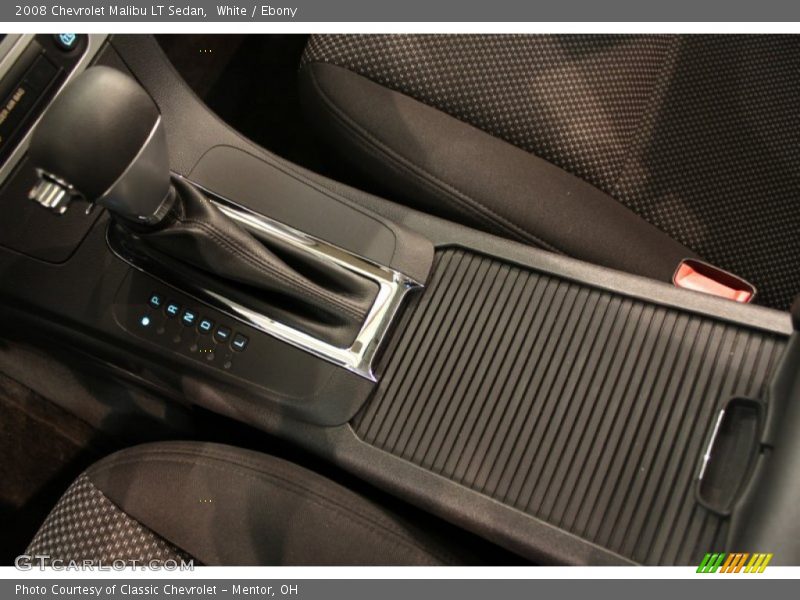 White / Ebony 2008 Chevrolet Malibu LT Sedan