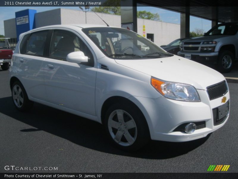 Summit White / Neutral 2011 Chevrolet Aveo Aveo5 LT