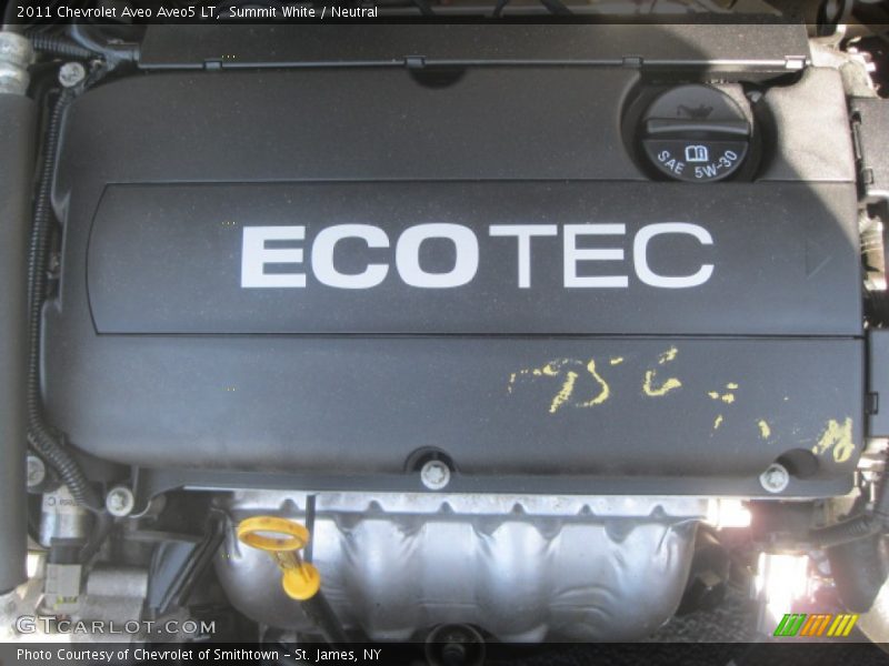  2011 Aveo Aveo5 LT Engine - 1.6 Liter DOHC 16-Valve VVT ECOTEC 4 Cylinder