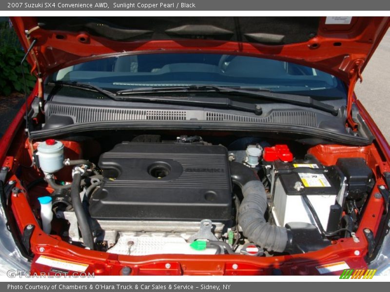 Sunlight Copper Pearl / Black 2007 Suzuki SX4 Convenience AWD