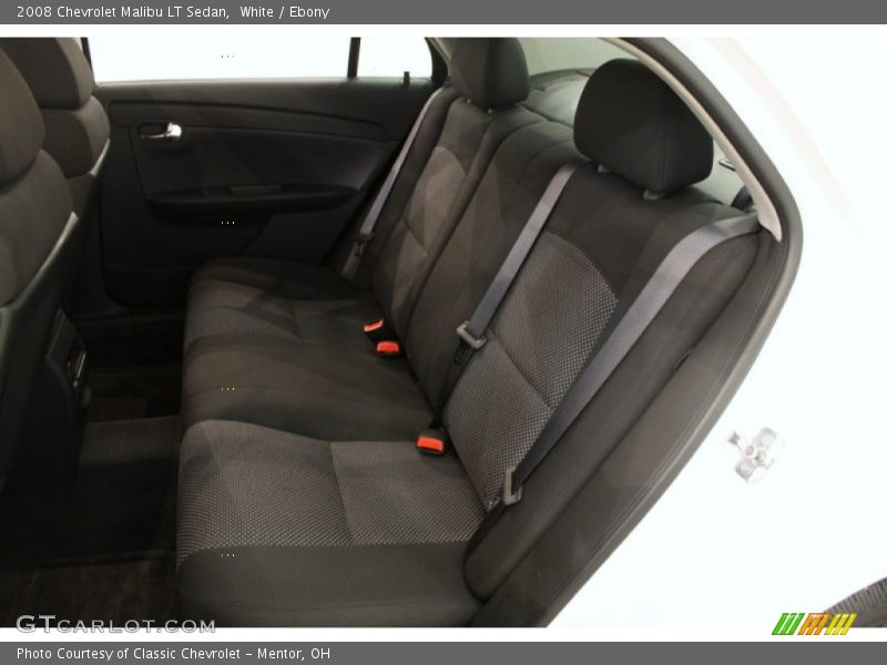 White / Ebony 2008 Chevrolet Malibu LT Sedan