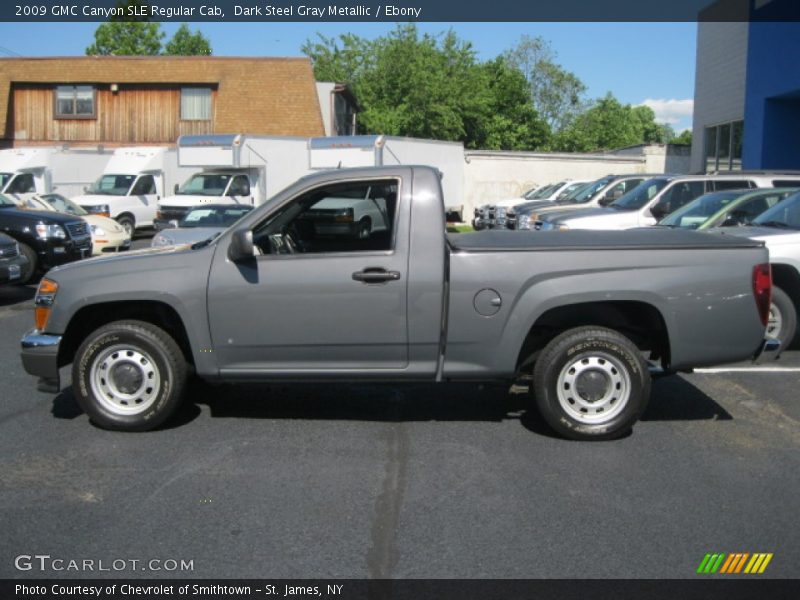 Dark Steel Gray Metallic / Ebony 2009 GMC Canyon SLE Regular Cab