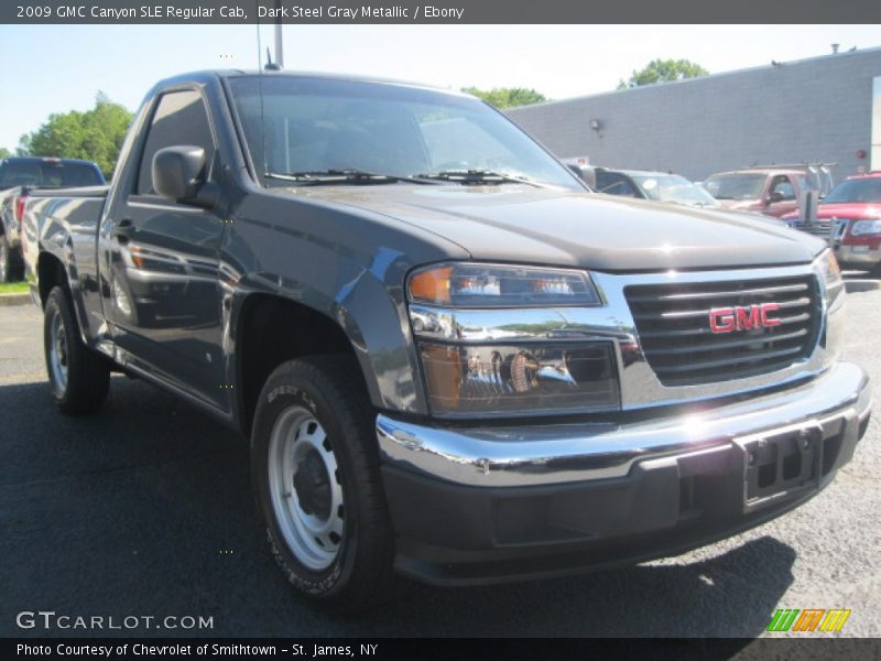 Dark Steel Gray Metallic / Ebony 2009 GMC Canyon SLE Regular Cab