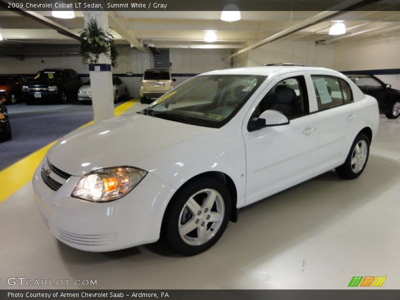 Summit White / Gray 2009 Chevrolet Cobalt LT Sedan