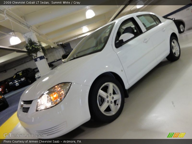 Summit White / Gray 2009 Chevrolet Cobalt LT Sedan