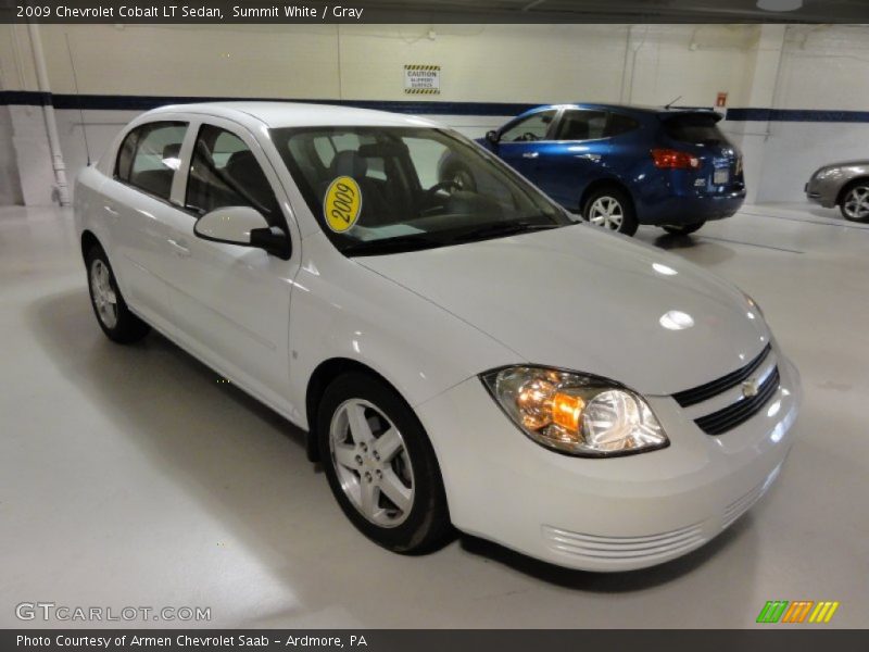 Summit White / Gray 2009 Chevrolet Cobalt LT Sedan