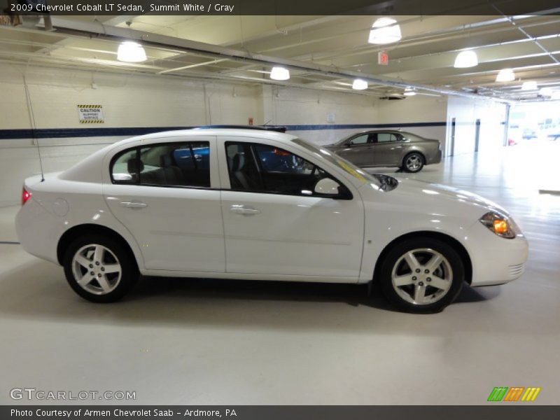 Summit White / Gray 2009 Chevrolet Cobalt LT Sedan