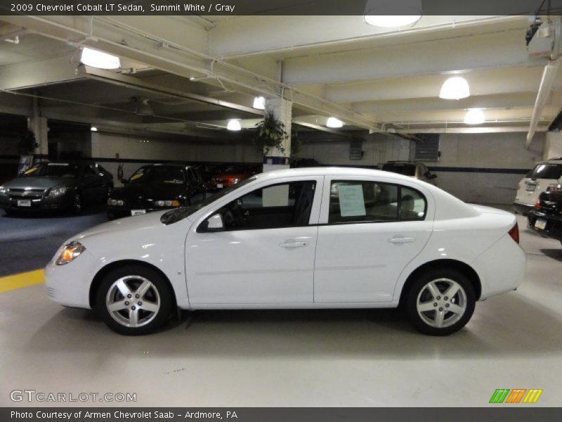 Summit White / Gray 2009 Chevrolet Cobalt LT Sedan