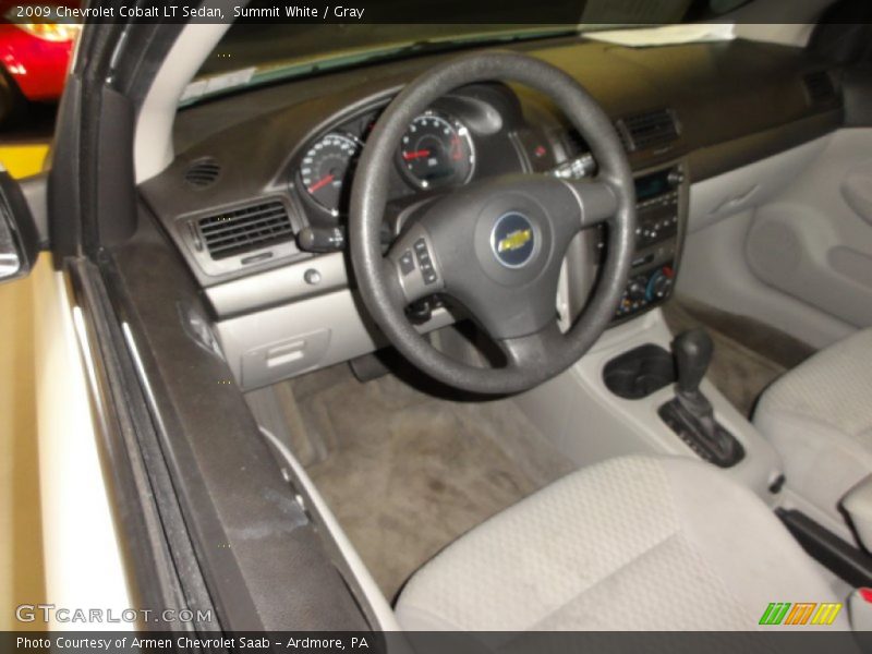 Summit White / Gray 2009 Chevrolet Cobalt LT Sedan