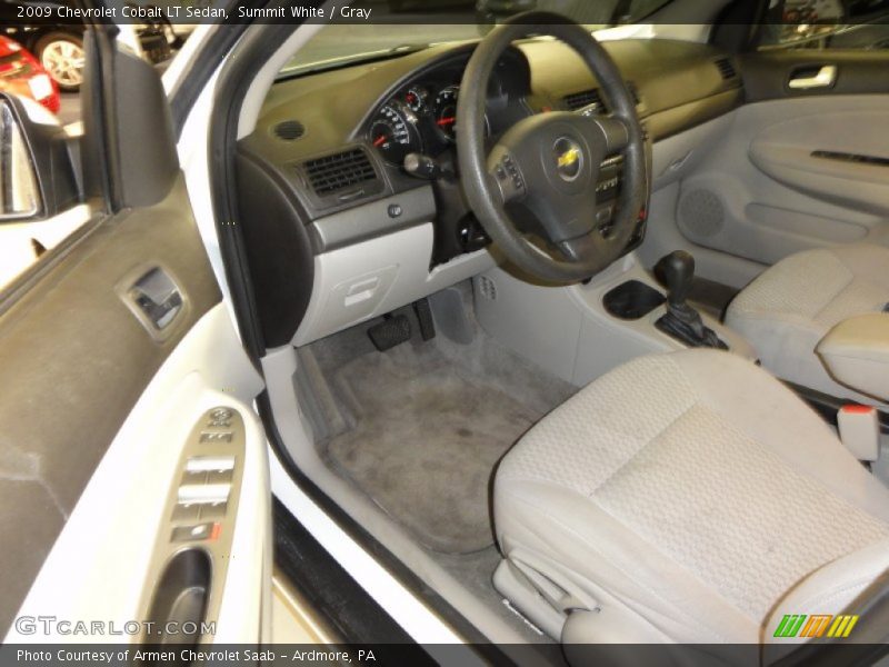 Summit White / Gray 2009 Chevrolet Cobalt LT Sedan