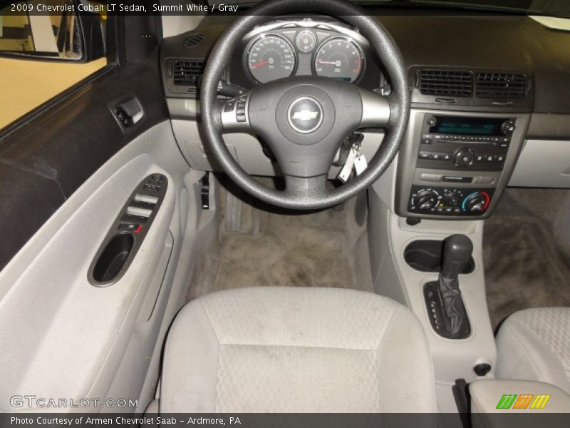 Summit White / Gray 2009 Chevrolet Cobalt LT Sedan