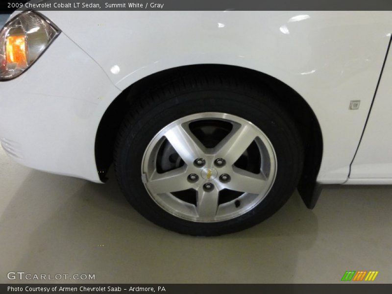 Summit White / Gray 2009 Chevrolet Cobalt LT Sedan