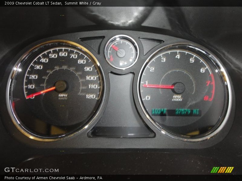 Summit White / Gray 2009 Chevrolet Cobalt LT Sedan