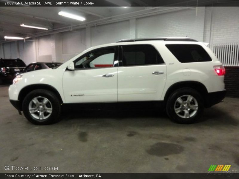 Summit White / Ebony 2007 GMC Acadia SLT AWD