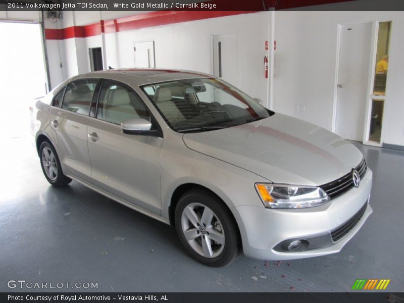 White Gold Metallic / Cornsilk Beige 2011 Volkswagen Jetta TDI Sedan