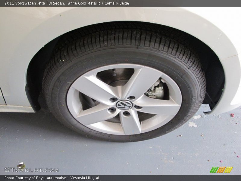 White Gold Metallic / Cornsilk Beige 2011 Volkswagen Jetta TDI Sedan