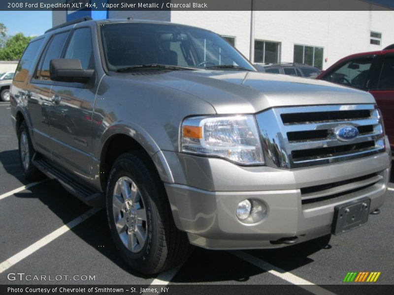 Vapor Silver Metallic / Charcoal Black 2008 Ford Expedition XLT 4x4