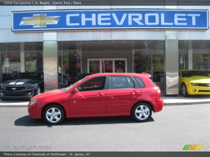 Classic Red / Black 2008 Kia Spectra 5 SX Wagon