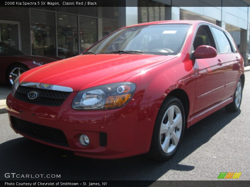 Classic Red / Black 2008 Kia Spectra 5 SX Wagon