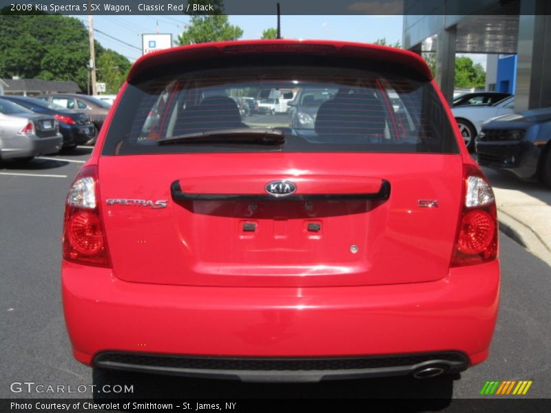 Classic Red / Black 2008 Kia Spectra 5 SX Wagon