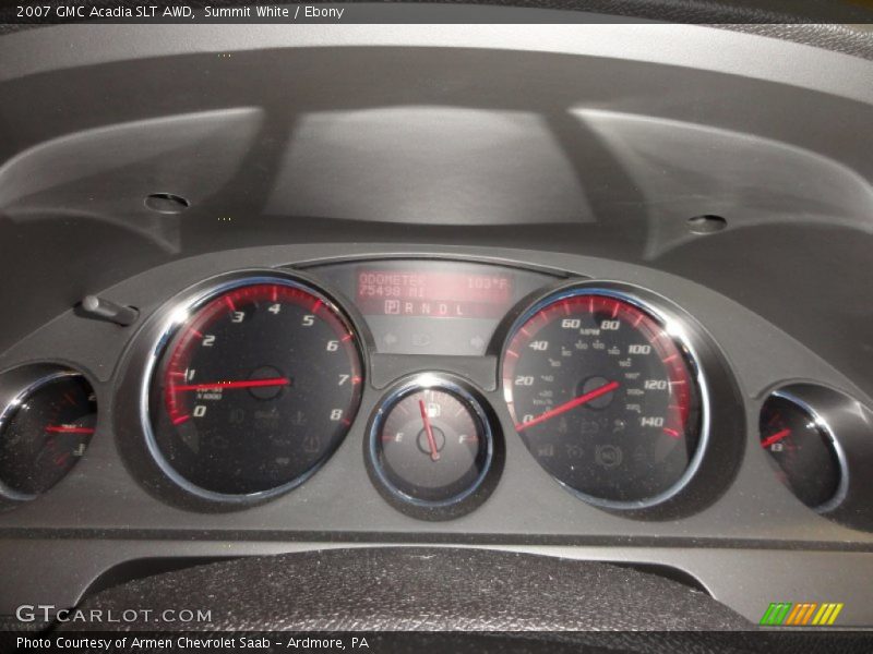 Summit White / Ebony 2007 GMC Acadia SLT AWD