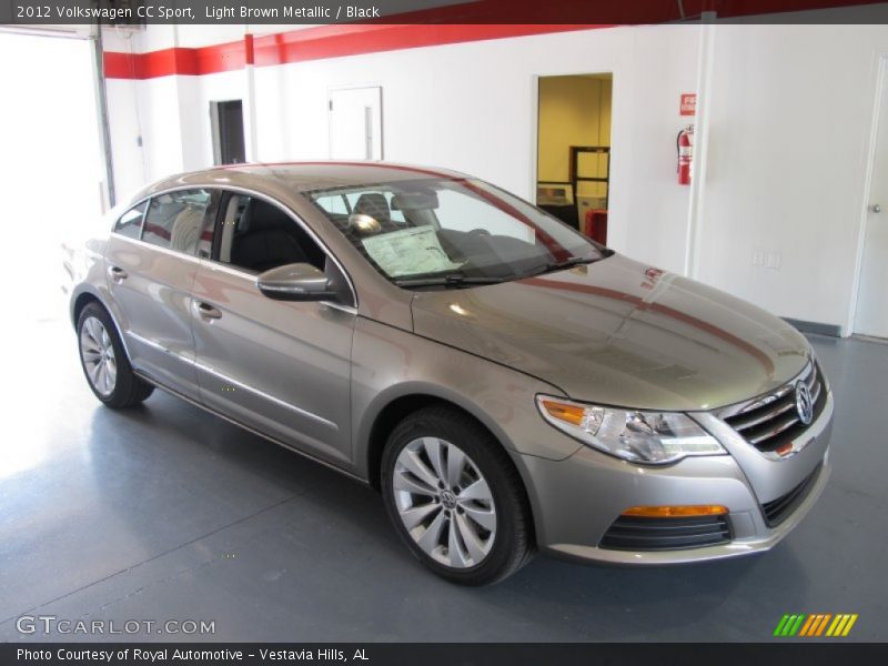 Light Brown Metallic / Black 2012 Volkswagen CC Sport