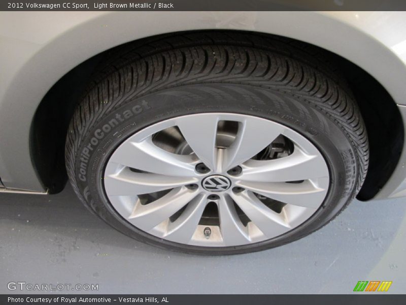 Light Brown Metallic / Black 2012 Volkswagen CC Sport