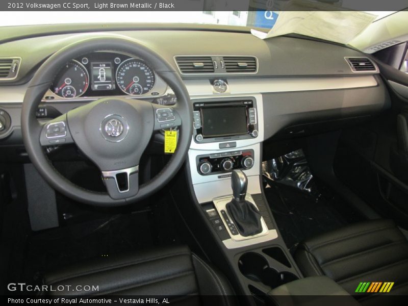 Light Brown Metallic / Black 2012 Volkswagen CC Sport