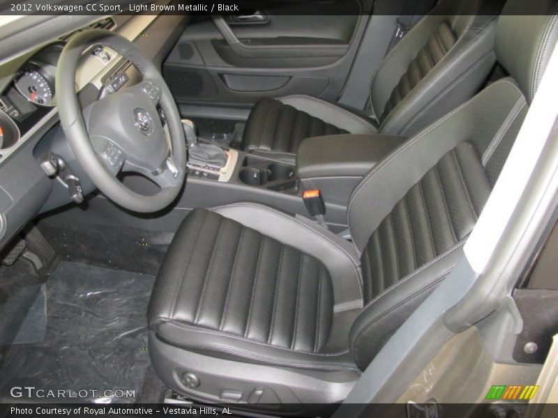 Light Brown Metallic / Black 2012 Volkswagen CC Sport