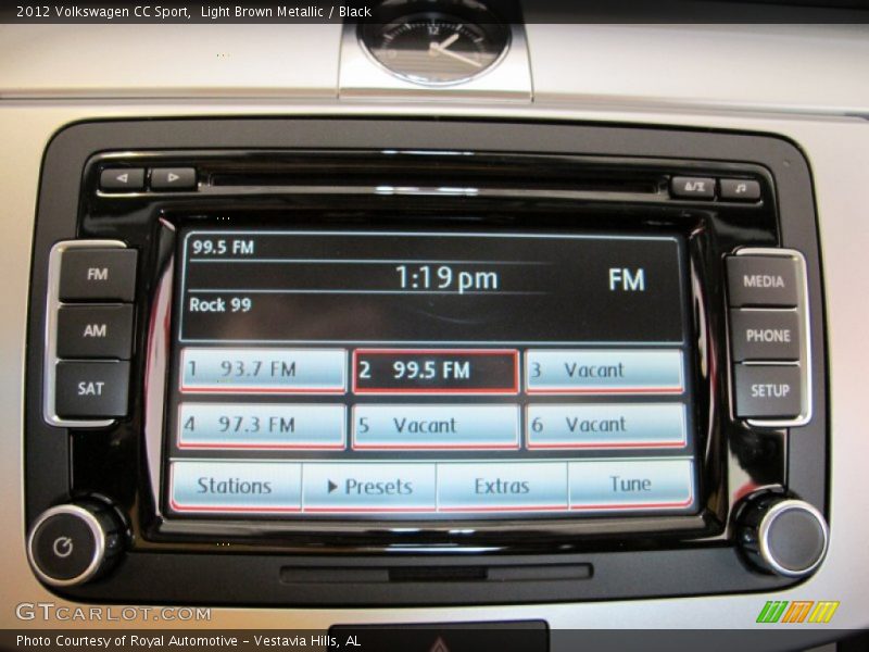 Light Brown Metallic / Black 2012 Volkswagen CC Sport