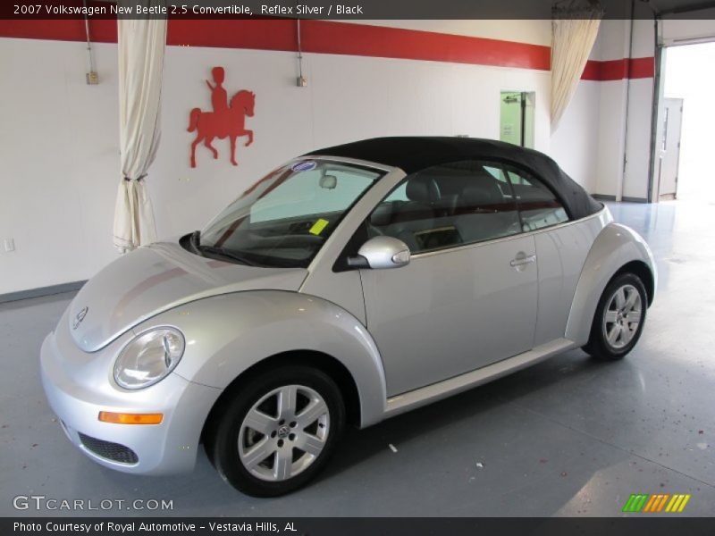 Reflex Silver / Black 2007 Volkswagen New Beetle 2.5 Convertible