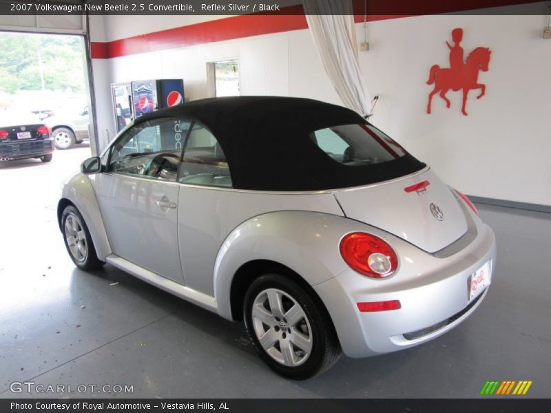 Reflex Silver / Black 2007 Volkswagen New Beetle 2.5 Convertible