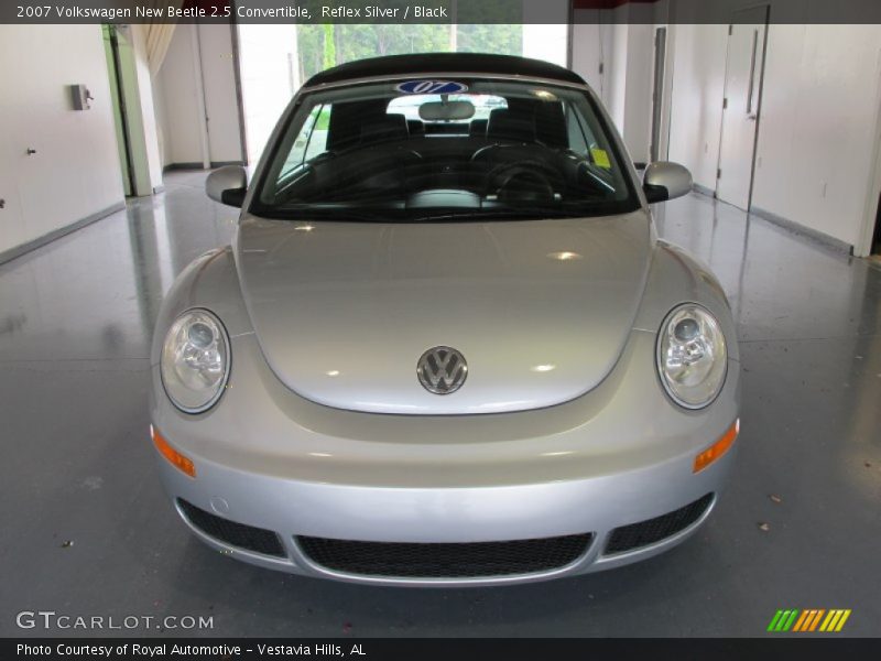 Reflex Silver / Black 2007 Volkswagen New Beetle 2.5 Convertible