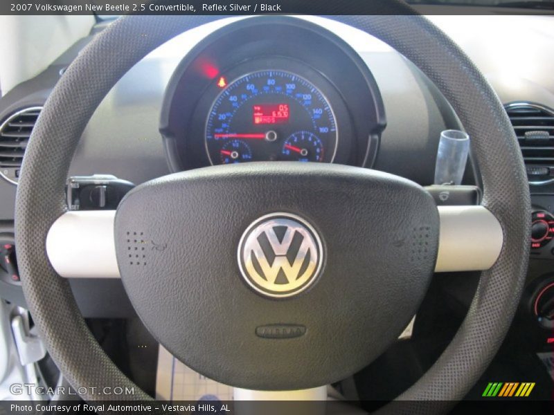 Reflex Silver / Black 2007 Volkswagen New Beetle 2.5 Convertible
