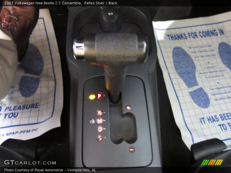 Reflex Silver / Black 2007 Volkswagen New Beetle 2.5 Convertible