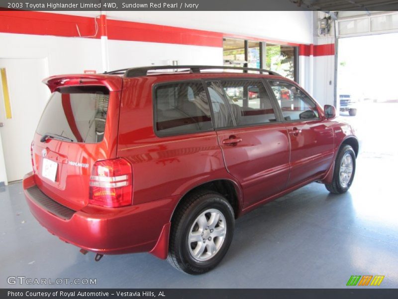 Sundown Red Pearl / Ivory 2003 Toyota Highlander Limited 4WD