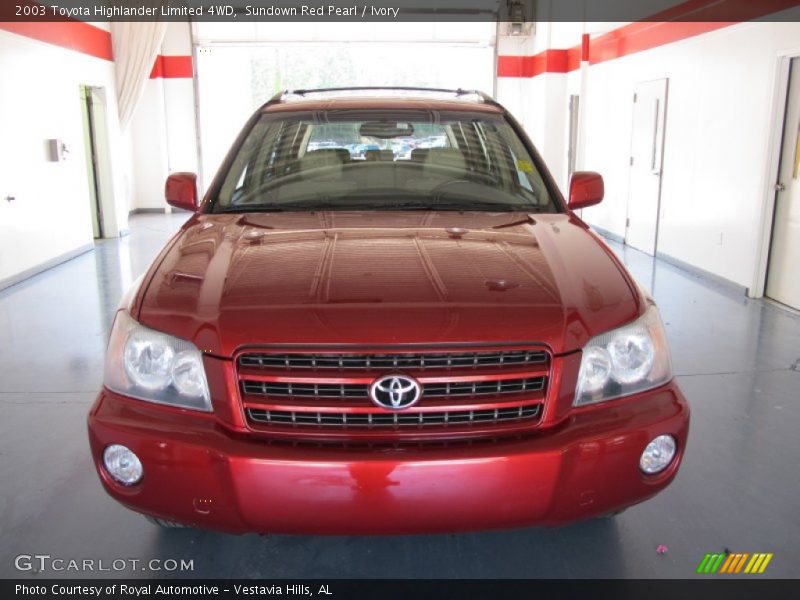 Sundown Red Pearl / Ivory 2003 Toyota Highlander Limited 4WD