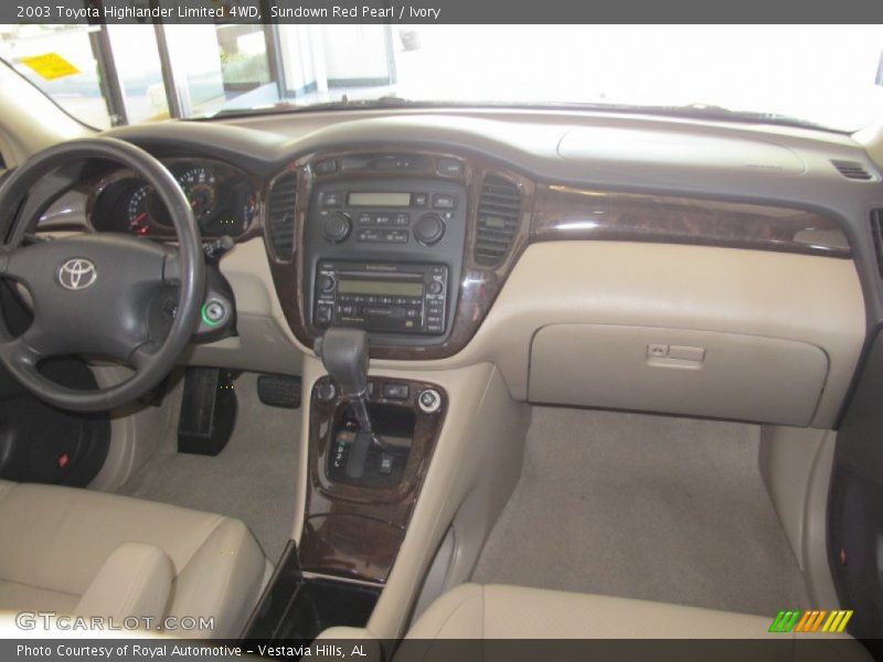 Sundown Red Pearl / Ivory 2003 Toyota Highlander Limited 4WD