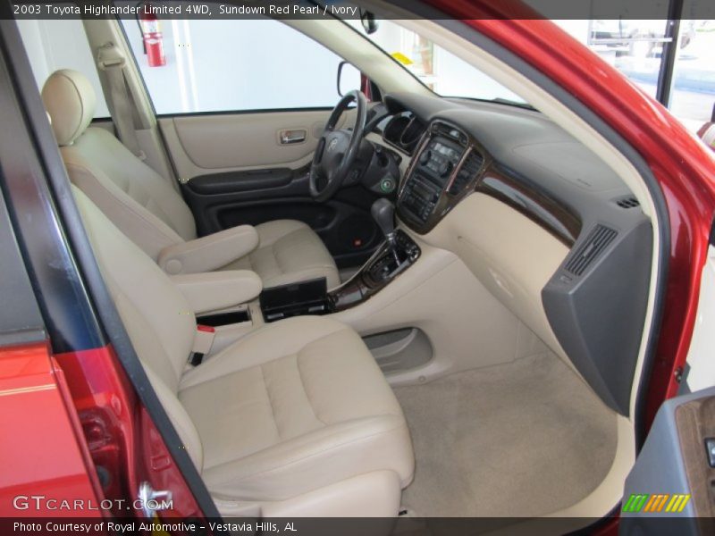 Sundown Red Pearl / Ivory 2003 Toyota Highlander Limited 4WD