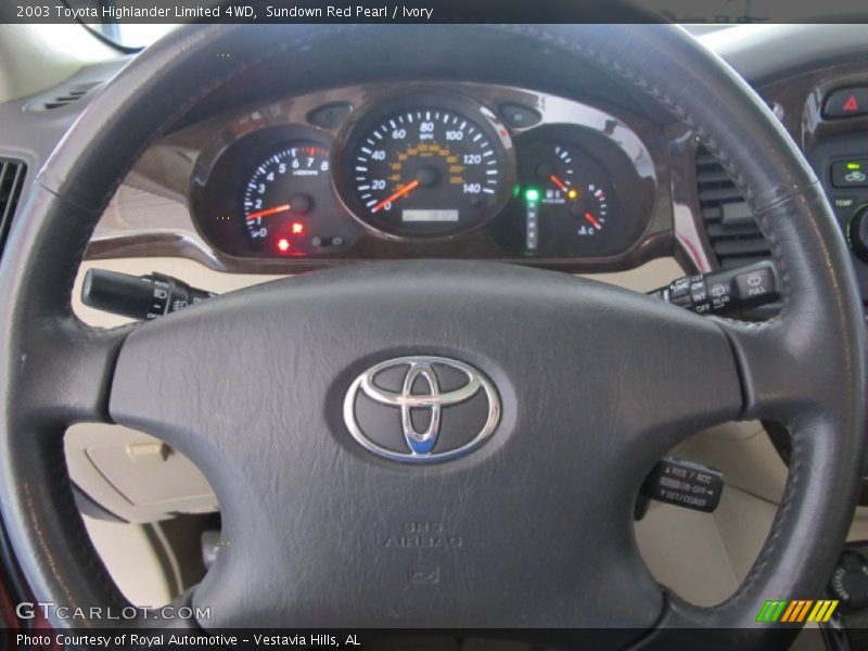 Sundown Red Pearl / Ivory 2003 Toyota Highlander Limited 4WD